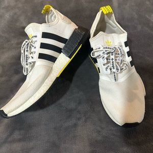 Men's Adidas NMD shoes white/yellow